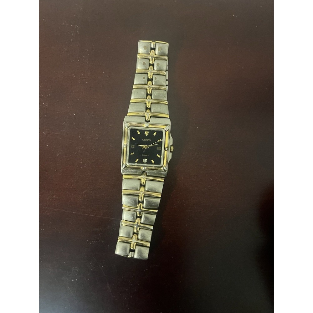 Classic Ladies Croton 23k Gold Plated Japan Quartz Watch